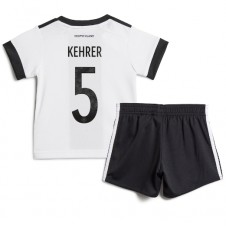 Tyskland Thilo Kehrer #5 Hemmaställ Barn VM 2022 Korta ärmar (+ Korta byxor)